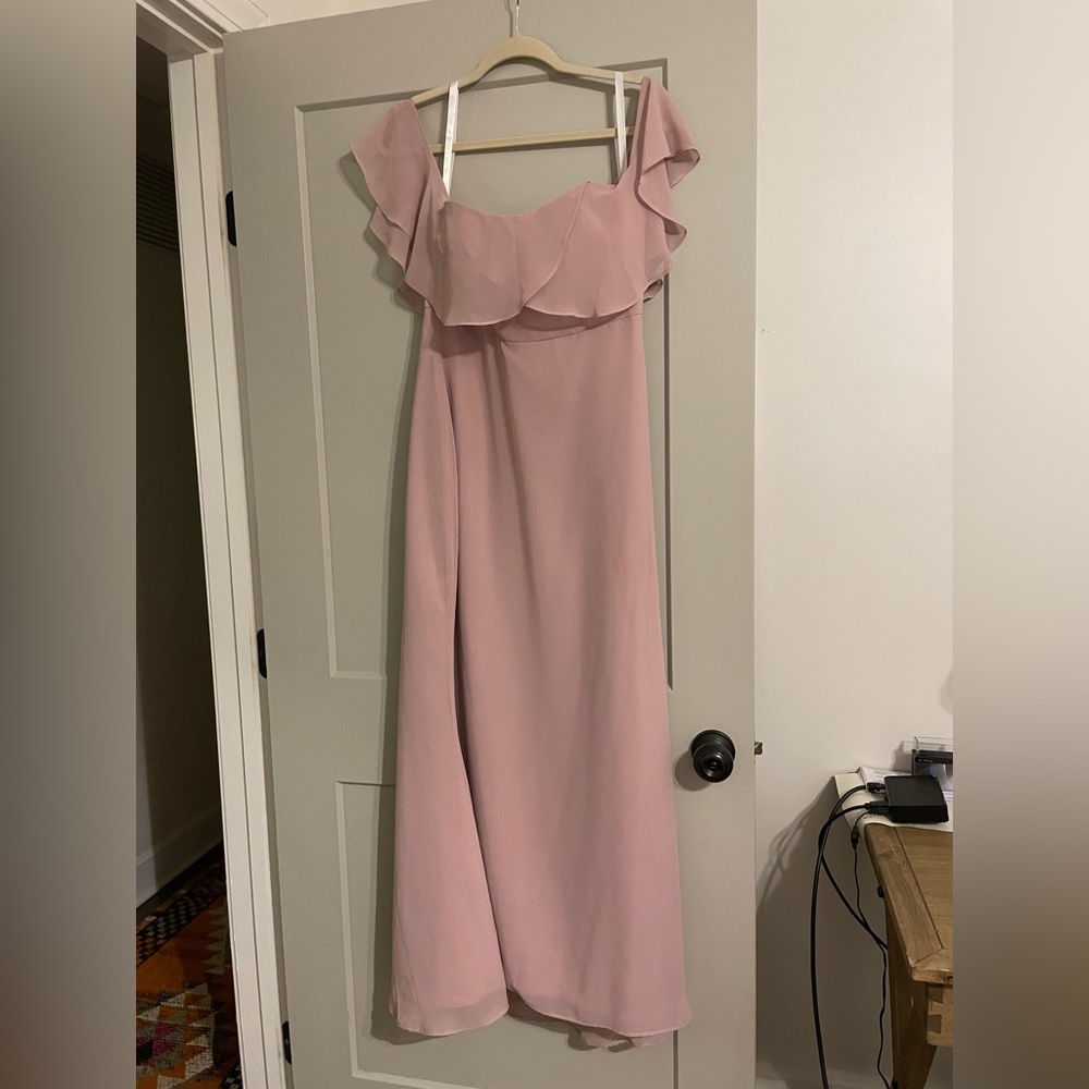 Beautiful blush bridesmaids dress worn once for a couple of hours